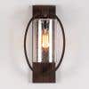 Play The Game Dark Brown (Clear Glass) Wall Light