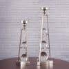 Crystal & Chrome (Set of 2) Candle Stand