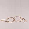 Uncuffed (4-Rings, Dimmable LED with Remote Control) Chandelier