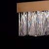 Through The Fire (Dimmable LED with Remote Control, Rectangular) Crystal Chandelier