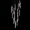 Left On Read (Dimmable LED with Remote Control) Double Height Glass Chandelier