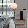 Blind Sighted (Black, Gold, Smart LED) Marble Table Lamp