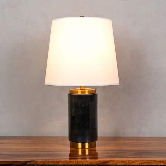 Lasting Love (Black) Marble Table Lamp