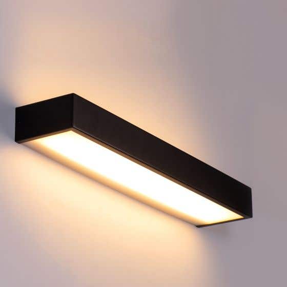 Safe Haven (Large, Black) Built-In LED Vanity Light