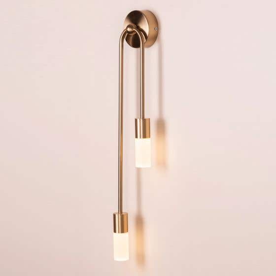 Homecoming Gold (Large, Built-In LED) Wall Light