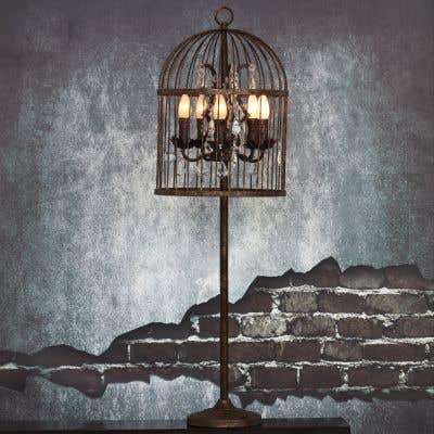44" Caged in Love Large Table Lamp