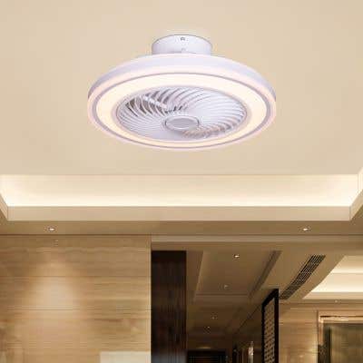 Not Allowed (14" Span, White Finish ABS Body, White Finish ABS Blades) Ceiling Fan