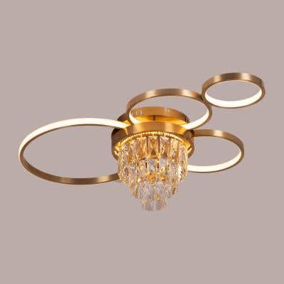 Make It Rain (3 Colour, Dimmable LED with Remote Control) Small Crystal Ceiling Light