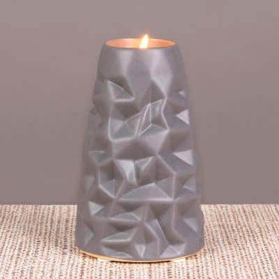 Candle Candor (Grey) Ceramic Candle Holder