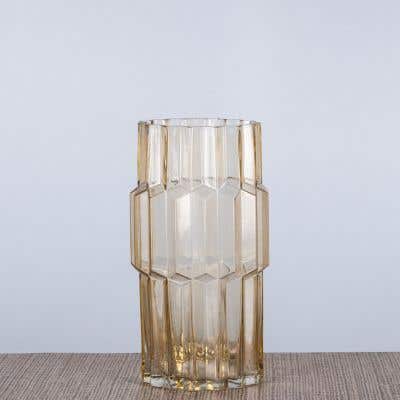 Nosedive (Large, Amber) Glass Vase