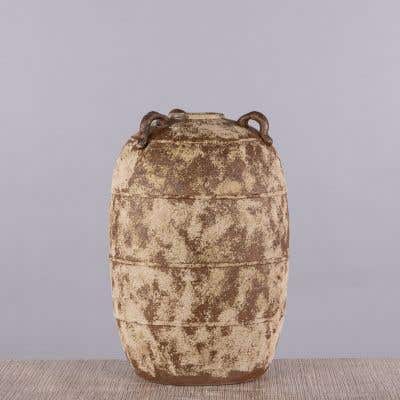Tales Of Yore (Brown) Antique Ceramic Vase
