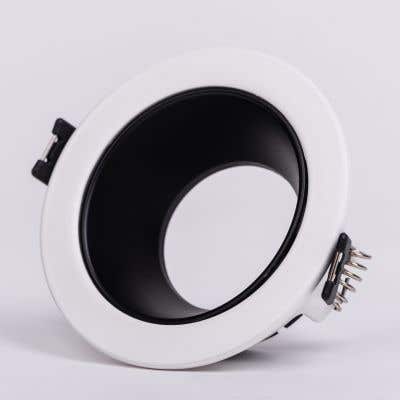 Argo- 75MM (Large, 1 Head, White & Matte Black) LED MODULE COB RING (DL01-10119)