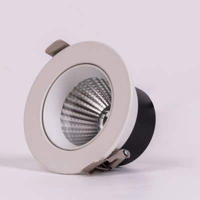 Delia- 7W White (3000K-6500K, 24° Beam Angle) 3 Color Tunable & Dimmable LED with Remote Control Recess COB Downlights (DL01-10152)