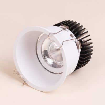 Damon Series (White) 3 Color Tunable & Dimmable LED with Remote Control COB Downlights Bundle