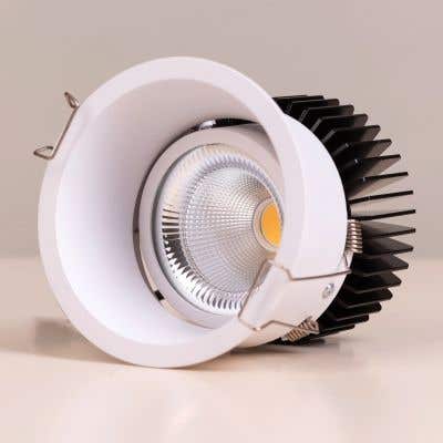 Damon- 15W White (3000K, 36° Beam Angle) LED Recess COB Downlights (DL01-10377)
