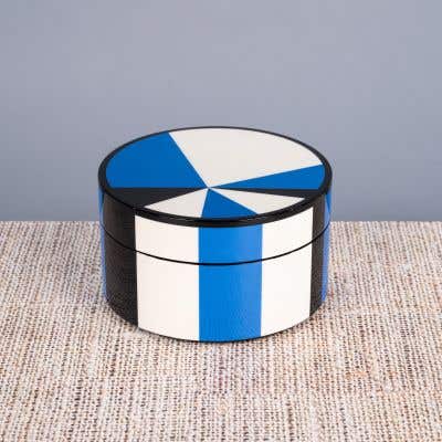 Shine On Me (Small, White & Blue) Wooden Decorative Box