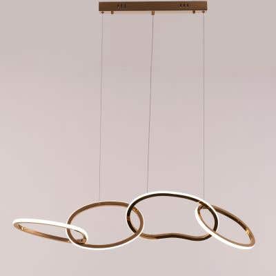 Uncuffed (Small, Dimmable LED with Remote Control) Chandelier