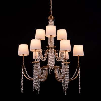 Cupid's Kiss (Crystal) Double Height Chandelier