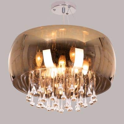 Enchanted (Gold, Mirror Finish) Ceiling Crystal Chandeliers