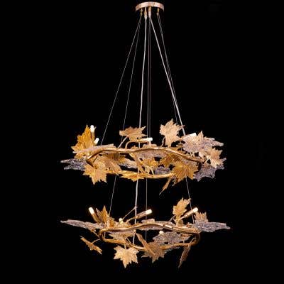 Falling For Flowers (2- Layer, Crystal) Chandelier