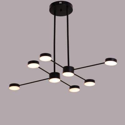 Walk On By (Black, Dimmable LED with Remote Control) Chandelier