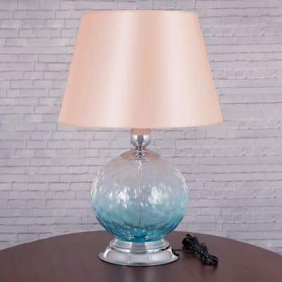 Manhattan Beach (Blue) Glass Table Lamp