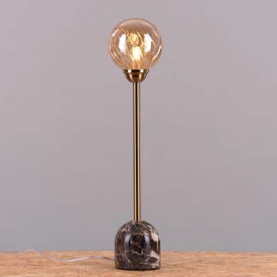 Look & Glisten (Gold, Coffee) Marble Table Lamp
