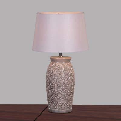 Roccoco (Grey) Ceramic Table Lamp