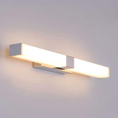 Vanity Reality (Large, Built-In LED) Stainless Steel Vanity Light