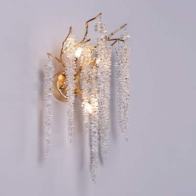 Up With The Fairies (Gold) Crystal Wall Light