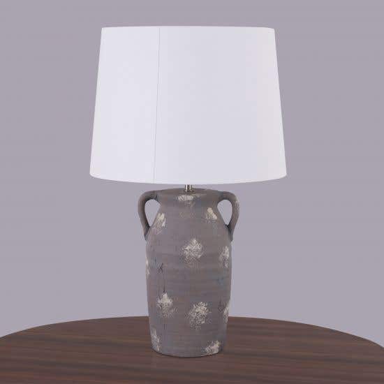 Hidden Lies (Grey) Ceramic Table Lamp