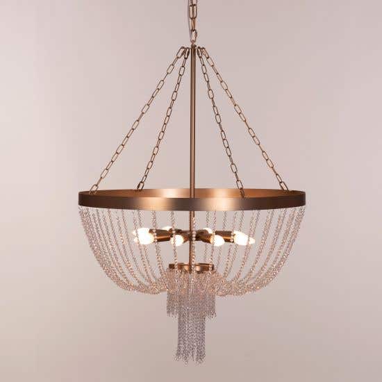 All That Glows (Matte Gold) Crystal Chandelier
