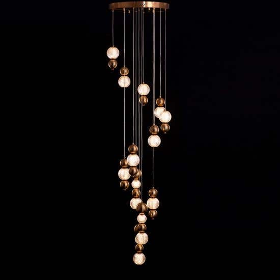 Meant For Me (Dimmable LED with Remote Control) Double Height Chandelier