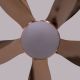 Thing For Bling (50" Span, Gold Plated Metal Body, Gold Plated ABS Blades) Dimmable LED Ceiling Fan