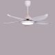 Oxford Street (46" Span, White Finish Metal Body, Glossy White ABS Blades) Dimmable LED with Remote Control Ceiling Fan