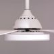 Oxford Street (46" Span, White Finish Metal Body, Glossy White ABS Blades) 3 Color LED with Remote Control Ceiling Fan