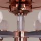 Scenic Road (44" Span, Rose-Gold Finish Metal Body, Translucent ABS Blades) 3 Color LED with Remote Control Crystal Chandelier Ceiling Fan