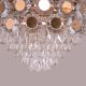 Flight Of Fantasy (44" Span, French Gold Finish Metal Body, Transparent ABS) Dimmable LED Crystal Chandelier Ceiling Fan
