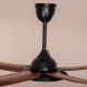 Riverdale (53" Span, Black Finish Metal Body, Teak Wood Finish ABS Blades) Dimmable LED with Remote Control Ceiling Fan