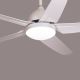 Vernazza (53" Span, White Finish Metal Body, White Finish ABS Blades) Dimmable LED with Remote Control Ceiling Fan