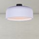 24" Artistic White Smart LED Ceiling Light (3 smart LED bulbs included)