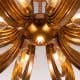 Time To Shine (Large, Antique Gold Foil Gilded) Ceiling Light