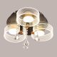 Meet And Greet (3 Head, Dimmable LED with Remote Control) Crystal Ceiling Light