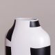 Attitude (White/ Black/ Gold) Ceramic Vase