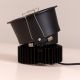 Damon- 7W Black (2700-6300K) 3 Color Tunable LED Recess COB Downlights (DL01-10165)