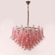 Somewhere In Barcelona (Pink-White Tinted) Glass Chandelier