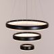 Food For Thought Black (3 Layer, Dimmable LED with Remote Control) Chandelier