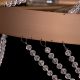 All That Glitters (Small, Matte Gold Finish) Crystal Chandelier