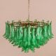 Somewhere In Barcelona (Green-White Tinted) Glass Chandelier