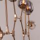 Games People Play Gold (10 Head Smokey Grey Glass) Chandelier